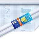 Chell 2 Pack Clear Contact Paper Roll for Books, 17.5in x 5ft Clear Self Adhesive Book Cover Paper Protector