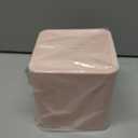 Kichvoe Pink Square Roll Tray Tissue Box Cover with Storage Holder for Bathroom Dresser and Living Room