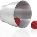 MOMOMAGE Deluxe Aluminum Chop Cup - Wide Mouth (Silver, with Magnetic) Magic Tricks Close up Appearing Cup and Ball Magic Gimmick Props