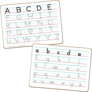 Really Good Stuff Trace 'N' Erase Uppercase and Lowercase Letter Formation Alphabet Dry Erase Boards - Pre-Writing Skills - Non-Magnetic, Two-Sided - Set of 6 Boards