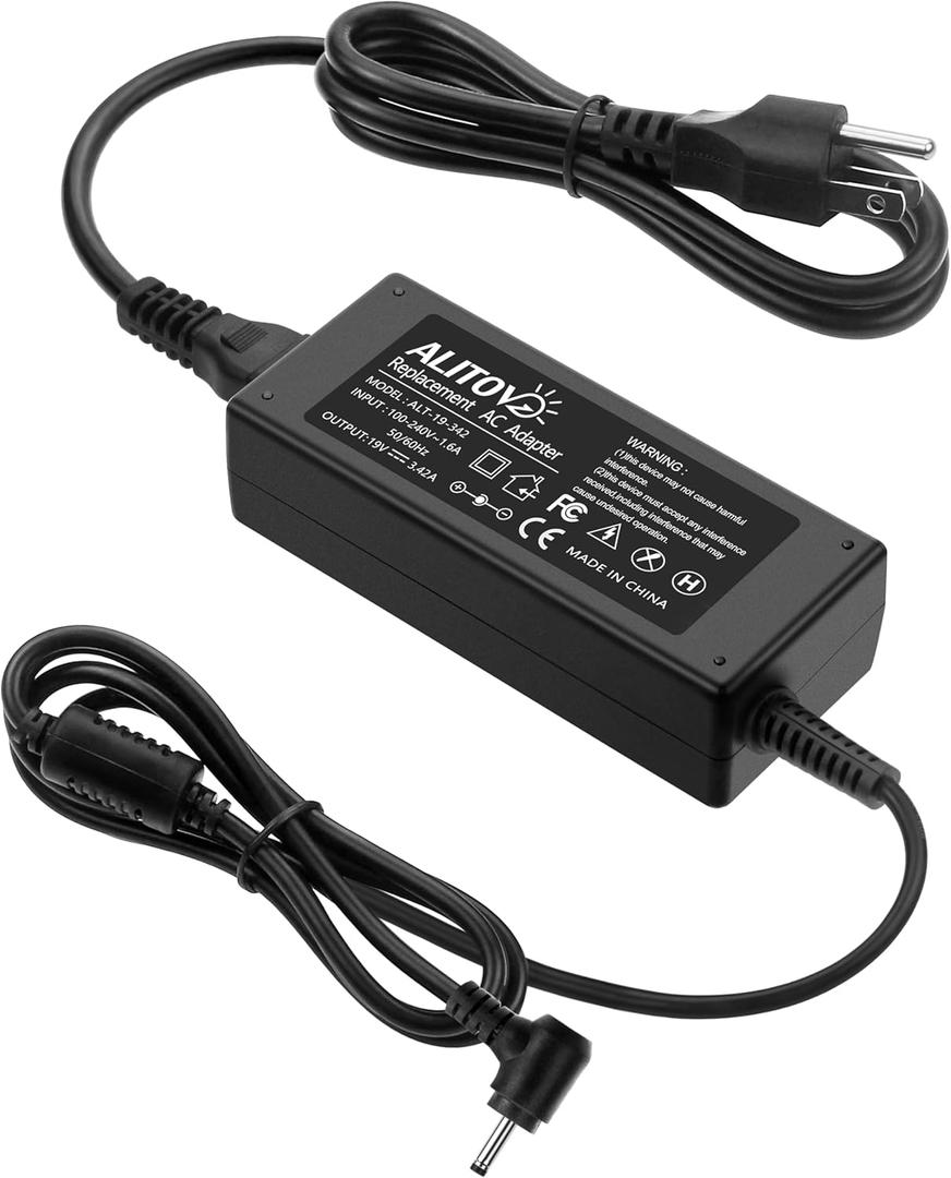 19V 3.42A 65W Laptop Charger for Acer N15Q8 N15Q9 N16P1 N20C5 Chromebook CB3 CB5 C738T C740 C720 C720p Aspire 1 Aspire 5 A515-54, A13-045N2A PA-1450-26 AC Adapter Power Cord(3.0mm x 1.1mm Plug)