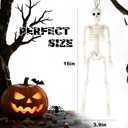 Feir 16" Skeletons Halloween Decorations 5PCS Posable Full Body Skeletons with Movable Joints, Realistic Props for Outdoor Yard, Haunted House, Party & Indoor Halloween Decor