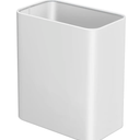 TIPGO Small Metal Trash Can, 2.1 Gallon Slim Trash Can for Bathroom, Wastebasket Garbage Bin for Bedroom, Office, Kitchen, Under Sink (Matte White)