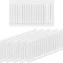 OLYCRAFT 6 Pcs Mini House Wainscoting 1:12 Scale Wainscot Interior Paneling Plastic Miniature Wall Panel Mini Wainscoting Wall Cladding for Minihouse DIY Miniature Ornaments for Miniatures Scene Model