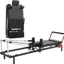 Home Gym Pilates Reformer Machine, Quick-Assembly Foldable Pilates Reformer, Up to 330lbs Weight Capacity, Pilates Equipment with Adjustable Resistance