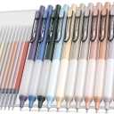 Mr. Pen- Retractable Gel Pens with Case, 12 Pack, Colorful Ink, 12 Refills, Gel Pens Fine Point 0.5mm, Retractable Pens
