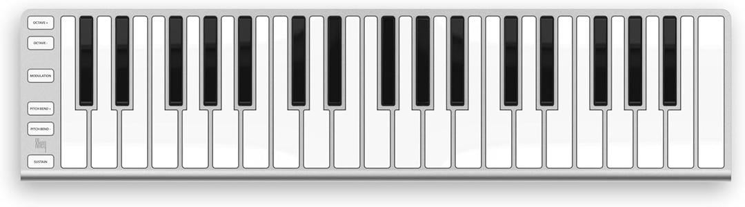 ESI Xkey 37 Ultra-Thin MIDI Controller Keyboard, Apple-Style Aluminum Body, Polyphonic Aftertouch, Ultra-Low Latency, 37 Full-Size Smart Velocity-Sensitive Keys, USB-C Plug & Play(Includes Xcable)