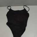 YAKISWIIM Womens Sexy One Piece Bathing Suits Tummy Control Scoop Neck Padded Swimsuit Open Back High Cut Slimming Swimwear, S