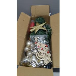 Mini Christmas Tree Small Christmas Tree with LED Lights Ornaments Tabletop Artificial Christmas Decorations Indoor Christmas Decor 24"/60cm