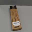 Cooking Spoon for Nonstick Cookwares, Great for Cooking and Serving Sturdy BPA-Free Matte Silicone, Wood Handle Spoon for Mixing, Scoop, and Scrape (Black & Grey, 11.4 inch)