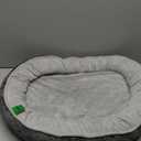 Dog Beds for Small Dogs,Orthopedic Bed with Removable Cover&Non-Slip Bottom Couch Bed with Four-Sided Bolster Grey S (Small (25 x 20 Inch))