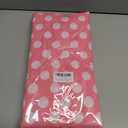 2 x 3Pack Plastic Table Cloth Disposable for Rectangle Tables, Pink Polka Dot Table Cloths for Baby Shower Bridal Shower Mouse Birthday Party Decorations Size 54x108 Inch (Pink+White dots)