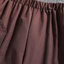 Floerns Girls 2 Piece Outfit Letter Print Rib Knit Crop Tank Top and Cargo Pants Brown 9Y
