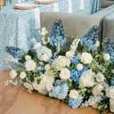 IPOPU Royal Blue Hydrangea Artificial Flowers 3Stems Real Touch Blue Flowers 31.5” Fake Hydrangeas Tall Fake Flowers for Baby Shower Centerpieces DIY Wedding Table Party Decoration (Royal Blue)