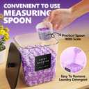 4 Pack Laundry Pods Container, Clear Laundry Room Organization Containers Essentials, Large Detergent Powder Storage Containers Black Wooden Lids & Labels Signs, Home Acrylic Laundry Pods Holder