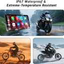 6-Inch Motorcycle Smart Display  Wireless CarPlay & Android Auto | Bluetooth Voice Control | IP67 Waterproof | HD Touchscreen | Easy Install | Fits Most Bikes | OTA Updates