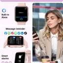 Tensky Smart Watch for Women Android & iPhone, Alexa Built-in, 1.8" Touch Screen Fitness Tracker with Answer/Make Calls, 3ATM Waterproof Heart Rate/Sleep/SpO2 Monitor, Pedometer, 100+ Sport Modes