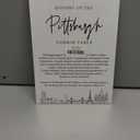 Pittsburgh Cookies Table Sign, Dessert Table Sign, Minimalist White Wood Decor, Wedding Accessories for Reception, Party Supplies And Decorations for Bridal Shower Activities, Bachelorette Party,4