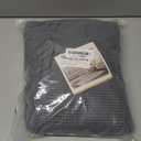 H.VERSAILTEX Stretch 2 Piece T Cushion Sofa Slipcovers Individually Sofa Cushion Covers for 2 Cushion Couch Sofa Seat Cushion Covers with Elastic Bands Featuring Thicker Jacquard Fabric, Grey