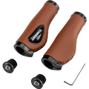 ROCKBROS Bike Handle Grips Ergonomics Design Soft Gel Dual Lock on Bicycle Handlebar Grips for Mountain MTB MBX Bike Electric Scooter