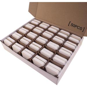 Ceramic Briquettes Grill Bricks Replacement 50 Piece Barbecue Briquettes Gas Grill Stones for Turbo, Nexgrill Gas Grills, Lava Rocks 2 x 2 inches