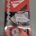 KAKEI 14 Inch Chainsaw Chain 3/8" LP Pitch .043" Gauge 52 Drive Links Fits EGO CS1400/1401, Makita XCU03, Worx WG384, Kobalt, Ryobi - 49162749, R52 (3 Chains) - Semi Chisel