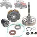 Chikia Hisun 500 700 Wet Clutch Kit Assembly Replacement for Hisun UTV ATV Massimo MSU 500 700 Axis 500 700 Outfitter 500 700 Bennche bighorn Challenger (not for 550/750)