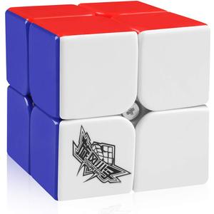 D-FantiX Cyclone Boys 2x2 Speed Cube Stickerless 2 by 2 Magic Cube Puzzles Toys 50mm