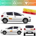 3 x New Driver Magnet for Car - High Reflective Student Driver Magnetic Sticker for Car - Vehicle Bumper Signs for New Driver, 10 x 3.5 Inch, 3 Pack