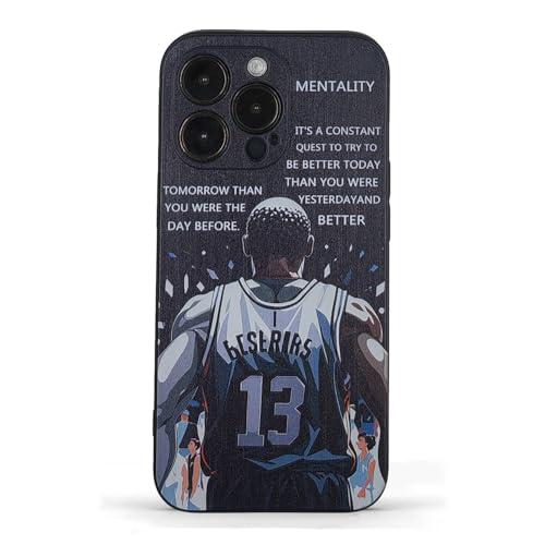 Compatible with iPhone 13 pro case Cool-Sports Funny Basketball Design Pattern-Non-Slip Shockproof Case for iPhone 13 pro-Suitable for Boys Girls Men Women 6.1 inches