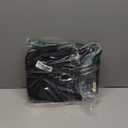 BAGSMART Toiletry Bag Travel Bag with Hanging Hook, Water-resistant Makeup Cosmetic Bag Travel Organizer for Accessories, Shampoo, Full-size Container, Toiletries (Black, Medium)