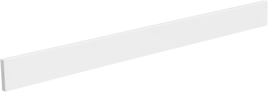 EQLOO 48 Inch Backsplash in Pure White, Quartz Backsplash for Bathroom Vanity Sink Top, 48 in. W x 4 in. H Universal Bathroom Vanity Backsplashes