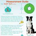 Sponge Dog Cone After Surgery, No Inflation Required Dog Donut Collar to Stop Licking, Inflatable Cone Alternatives for Large Pets, Soft Recovery Collar with Protective Shield (Green Blue, L)