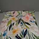 Fashion Home Decoration Design Throw Pillow Case Green and Pink Watercolor Floral 24X24 Inches Square Custom Pillowcase Cushion Cover Double Sided Printed (Set of 1)