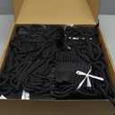 Honoson 100 Pcs Thicken Black Mini Gift Bags with Handles, 3.9 x 4.7 x 2.4 Inch Small Paper Goodie Shopping Bags for Small Business Party Wedding Gift Wrap Valentine