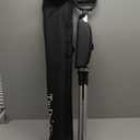 STEP2GOLD Ta-Da Chair Series 2- Portable Walking Stick, Cane with Seat, Foldable Chair, Hiking Stick, for Camping, Hiking, Lightweight Aluminum, Easy Carry, Anti-Slip (34.2"/Black)