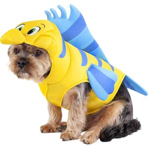 Disney Little Mermaid: Flounder Pet Costume for For Dogs or Cats by Rubies, Large