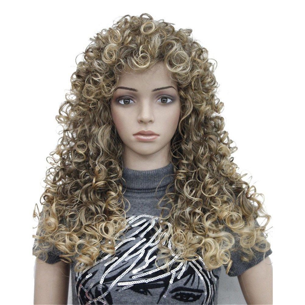 Aimole Synthetic Heat Resistant Hair Long Curly Wigs Cosplay Women Wig(6T24B)