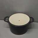 Martha Stewart Gatwick 7 QT Enamel Cast Iron Dutch Oven  Gray, Durable Heavy-Duty Dutch Oven for Slow Cooking, Braising, and Baking