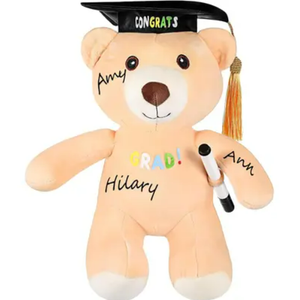 Graduation Bear 2025 Grad Stuffed Animal Decorative Plush Bear with Marker
