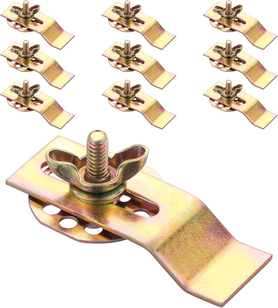 Undermount Sink Clips 10 Pack: Premium Sink Brackets & Sink Mounting Kit, Sink Installation Hardware Clips for Kitchen, Bathroom, Countertop Vanity Sink Supports
