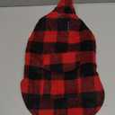 Malier Winter Coat for Dogs  Classic Plaid Fleece Cold Weather Jacket With Pocket, Windproof Warm Vest Clothes for Small Medium Large Dogs (Red, Medium)