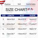 Not Sorry Shirts for Women American Flag T-Shirt 4th of July Outfits Patriotic Tshirt Fourth of July Short Sleeve Tee (Red, XL)