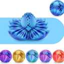 Gear Ball 3D Printed Cube Fidget Toy,Gear Sphere Fidget Toys,Sensory Toys for Stress and Anxiety Relief, Desk Toy Fidget Spinners,Stocking Stuffers for Adults & Kids Gift (Aurora Blue, 2.3 Inch)