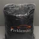 FIVKLEMNZ Car Rooftop Cargo Carrier Roof Bag Waterproof for All Top of Vehicle with/Without Rack Includes Topper Anti-Slip Mat + Reinforced Straps + 6 Door Hooks + Luggage Lock (15 Cubic Feet)