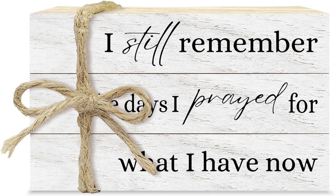 Mini Decorative Books For Home Decor, Small Coffee Table Faux Wood Book Stack Decor, I Still Remember Modern Stacked Decoration, Stacked Display For Shelf Mantel Nightstand, Three Pieces -A(01)