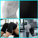 Bamboo Charcoal Compression Knee Sleeve for Runners & Arthritis - Elastic, Breathable Knee Support Pads with Warmth & Odor Control (Gray+Black) (Large)