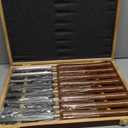 HURRICANE 8pc Wood Lathe Chisel Set Wood Turning Tools Wood Lathe Tools HSS Turning Tools for Woodworking with Wooden Box - Perfect Tools for Precision Cutting and Smooth, Detailed Projects