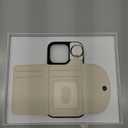 Keallce Wallet Case for iPhone 16 Pro 6.3'', Flip Case with Card Slots, Ring Holder Kickstand, PU Leather Protective Folio Cover for Women, Beige