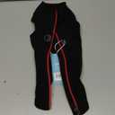 Gooby - Zip Up Fleece Vest, Fleece Jacket Sweater with Zipper Closure and Leash Ring, Black, Medium (Medium chest (~17.5"))